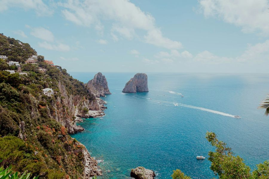 The Faraglioni sea stacks of Capri
