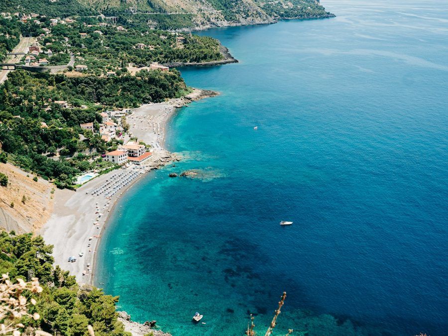 A rocky coastline in Basilicata