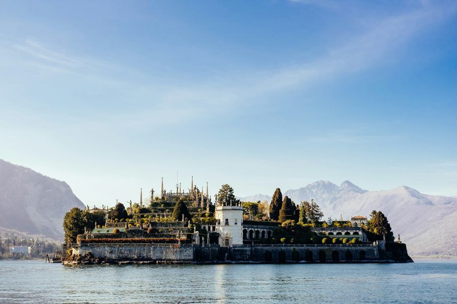 An island palace on Lake Maggiore