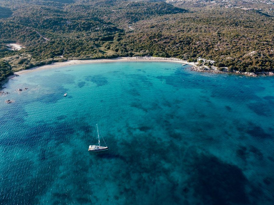 The bay of Cala di Volpe on the Costa Smeralda