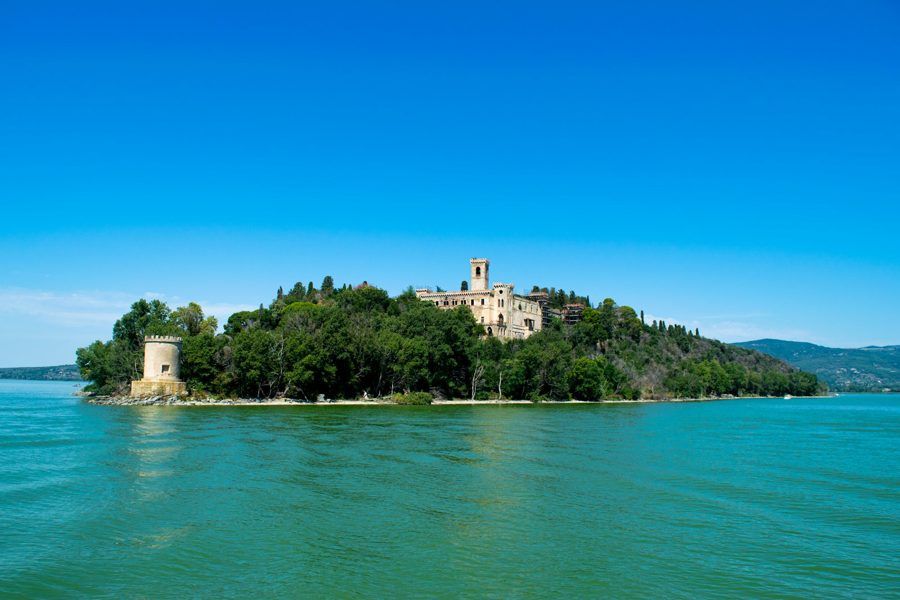 An island on Lake Trasimeno